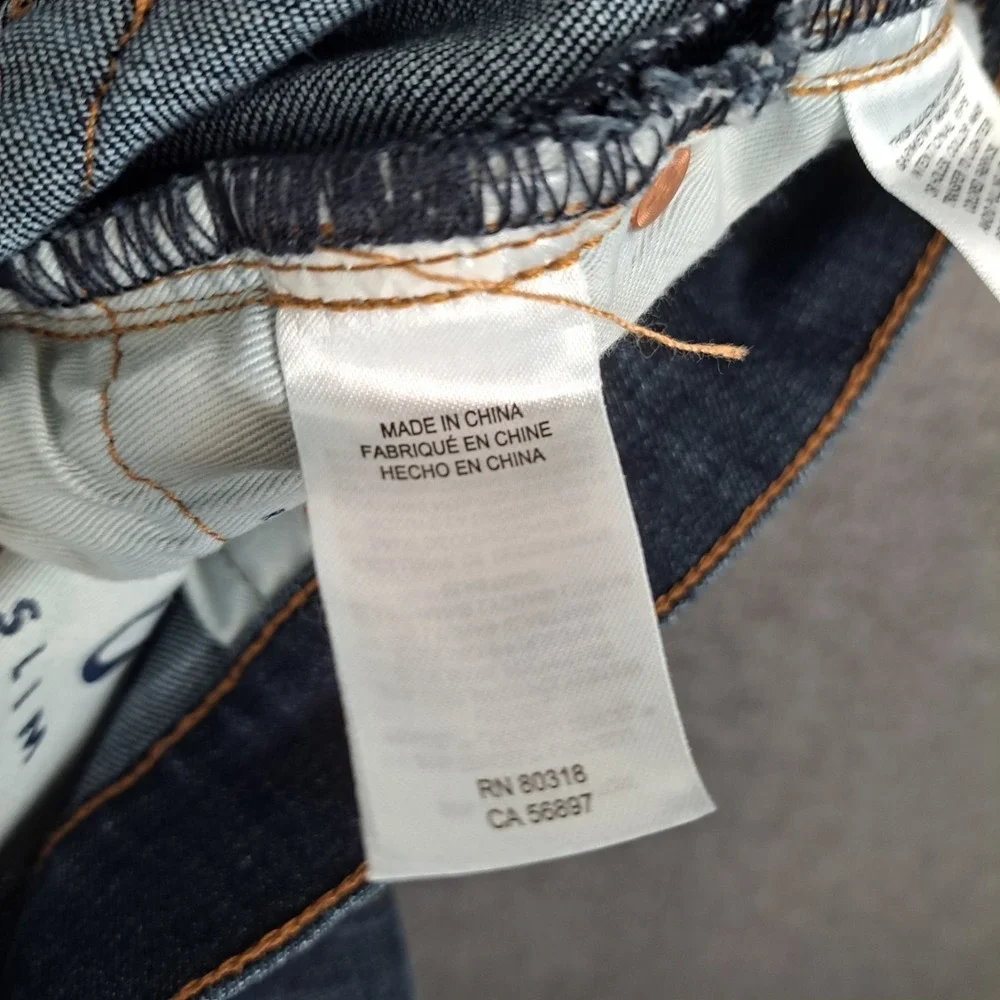 Lucky Brand 410 Athletic Slim Jeans Mens 40x34 (Fits 42x34) Stretch Denim